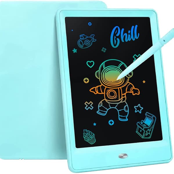 10 tommer digital e-writer, elektronisk grafisk tegneplade, sletbar bærbar kradse LCD-skrivetablet, blå