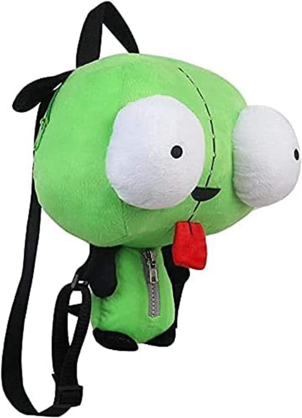 New Alien Invader Zim Plush Backpack Toys 3D Eyes Robot Cute Stuffed