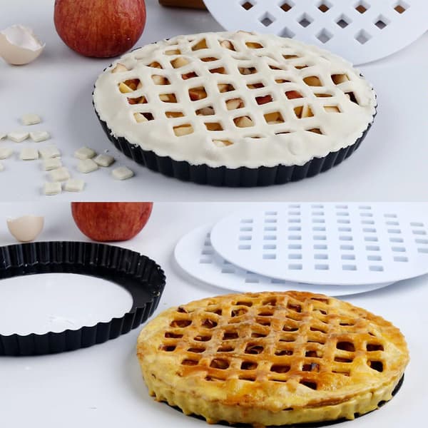 Pie and Pizza Pan Set for Easy Lattice Baking