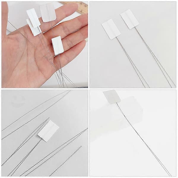 10 Pcs Punch Needle Threader DIY Needle Threader Tool Steel Wire Threader For Hand Sewing Embroidery Yarn Cross Stitch DIY Craft Supplies