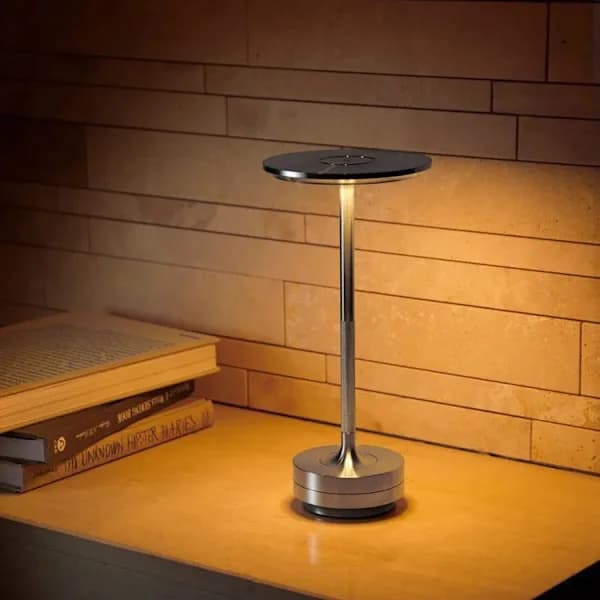 Cordless LED Table Lamp with Touch Control, 3 Light Modes, USB C Rechargeable for Bedroom, Desk, Dining Table, Black 1-Pack 1-Pack Black 1-Pack Svart