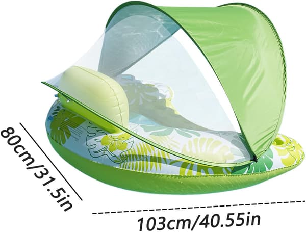 Floating Pool Chair, Ergonomic Water Seat with Integrated Cup Holder and Durable Mesh Fabric. (DB)
