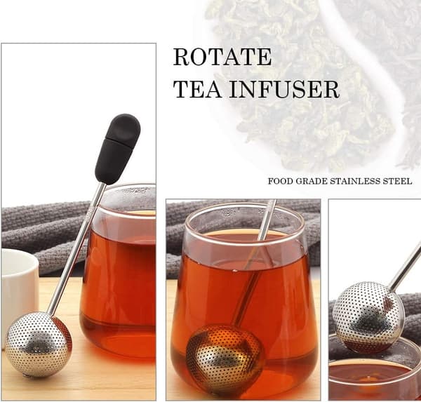 Spherical Stainless Steel Tea Infuser - Ultrafine Tea Strainer H