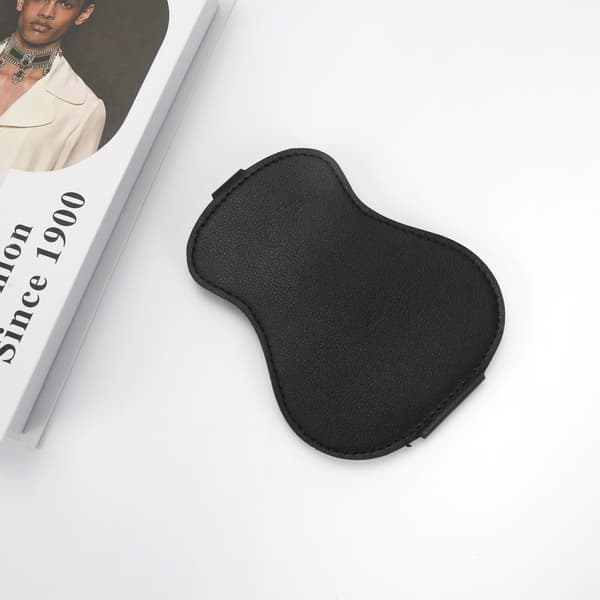 Guitar Pick Holder - Large Capacity PU Leather Pick Case Black