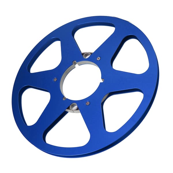 1/4 10 tommer tom båndspole Nab Open Reel Audio Aluminiumlegering 6 vindmodstandshuller Tom båndspole til optagelse Blå