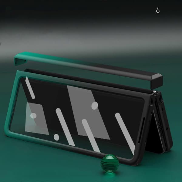 Gradient Farget Deksel Kompatibelt Med Samsung Galaxy Z Fold 3, Hardt PC Støtsikkert Beskyttelse