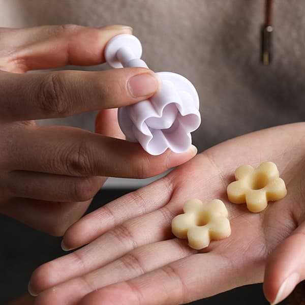 4 dele fembladet blomsterfjerform bageform kreativ ba