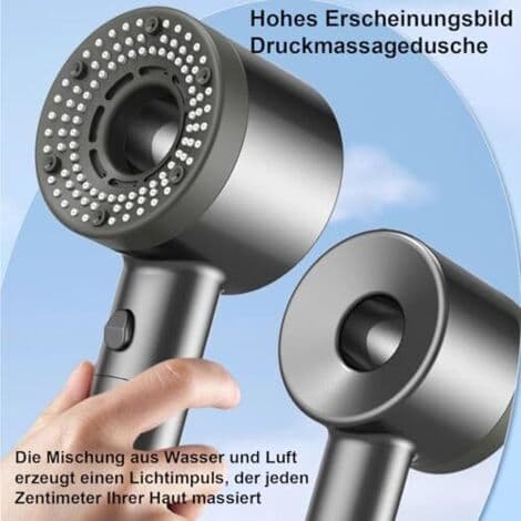 Brusehoved, vandbesparende brusehoved, håndbruser med 5 strålemønstre, højtryksbrusehoved med filter, vandbesparende brusehoved