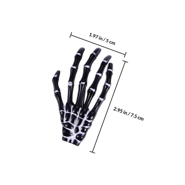 8 kpl luurankohiussoljet Halloween-hiusasuste -