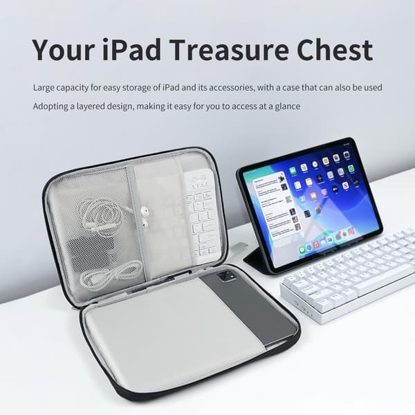 Tablet-etui, 9-11 tommer tablet-etui til iPad 10. generation 10.9\", iPad 9/8/7. generation 10.2\", iPad Air 11\", Rosa