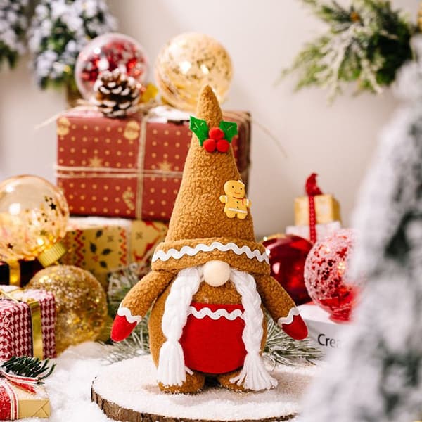 Plyschprydnader Jultomte Dvärg Thanksgiving Halloween Stil 2 KLB