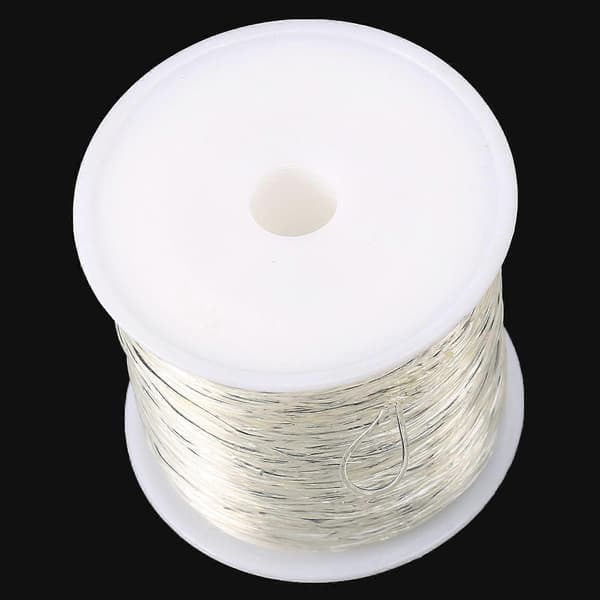 2x 1mm Klar Perlesnor Krystal Elastisk Stræk Armbåndssnor Til Smykkefremstilling Armbånd Perlearbejde