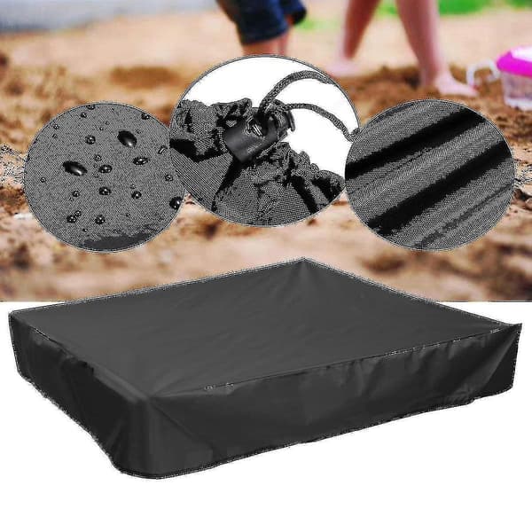 Sandpit Cover with Drawstring, Waterproof UV Protection for Outdoor Sandpit (200x200x20: Bl