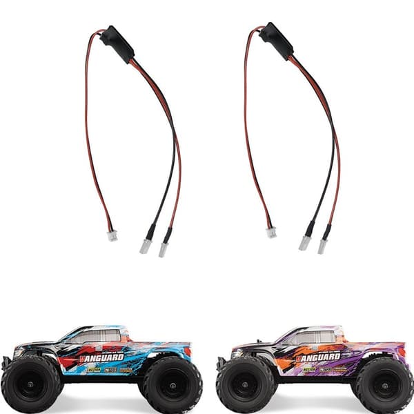 2 stk. LED-lys til HBX 901 901A 903 903A 1/12 RC-bil Opgraderinger Reservedele Tilbehør