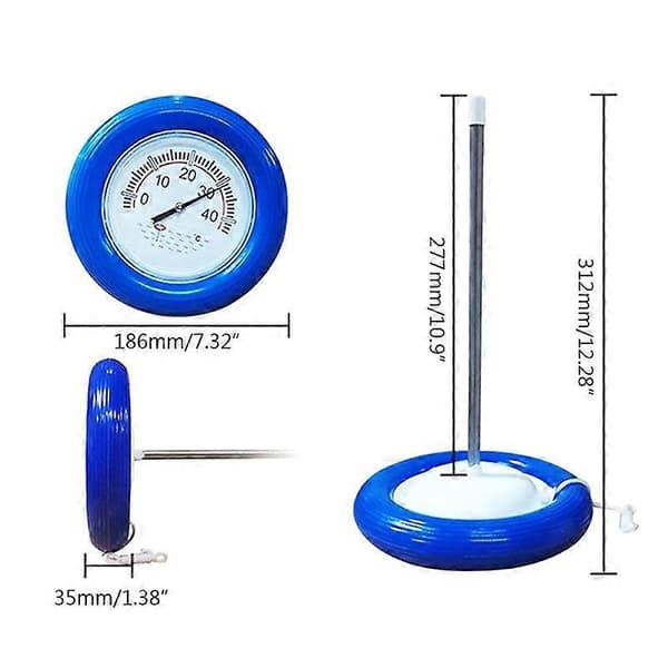 Stor Centigrade Flydende Pooltermometer