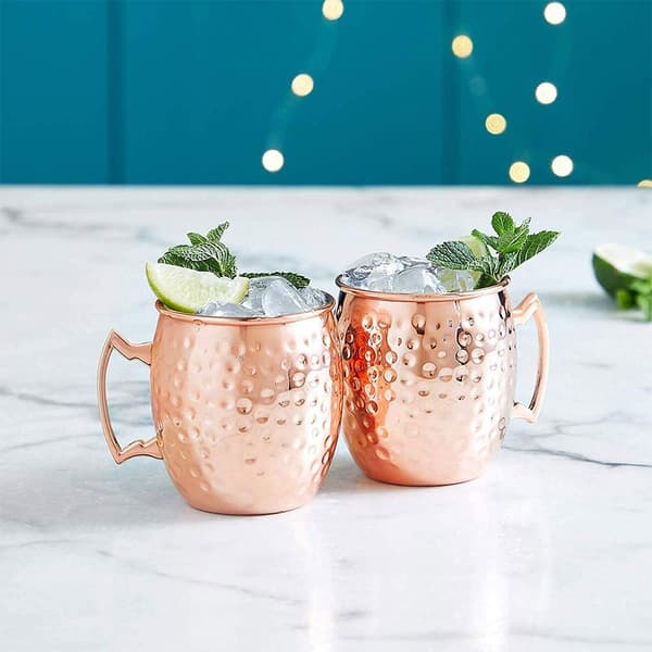 Set med 2 Moscow Mule Muggar med stor kapacitet för öl