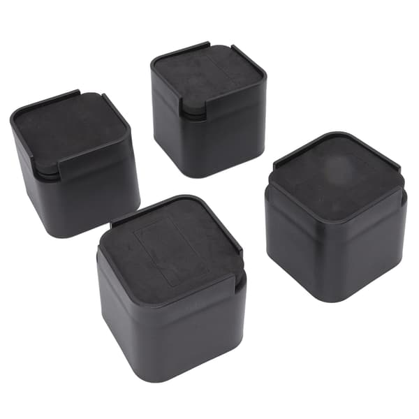 4 Sets Rubber Bed Risers Multifunctional Safe Expansion Space Furniture Risers for Tables, Chairs, Sofas, and Cabinets