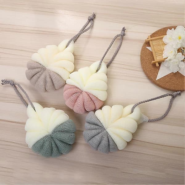 Soft Sponge Mesh Bath Brush Loofah Shower Ball Rich Bubbles Body Scrubber