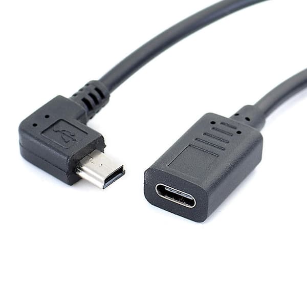 USB-C til Mini USB-kabel Hurtig dataoverførsel Opladningskonverter til musikafspiller GPS-kamera db