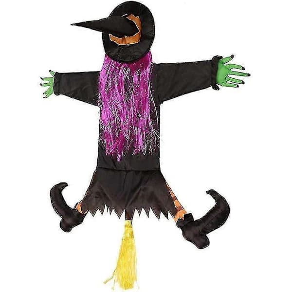 2025 Halloween Dekoration Heks Støder Heks Ind I Træ Halloween Dekoration Halloween