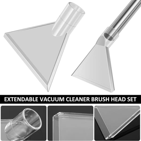 Vacuum Cleaner Extractor Attachment, Vacuum Cleaner Brush Head Extractor Nozzle with 4 Connectors Unbreakable Carpet Cleaning A