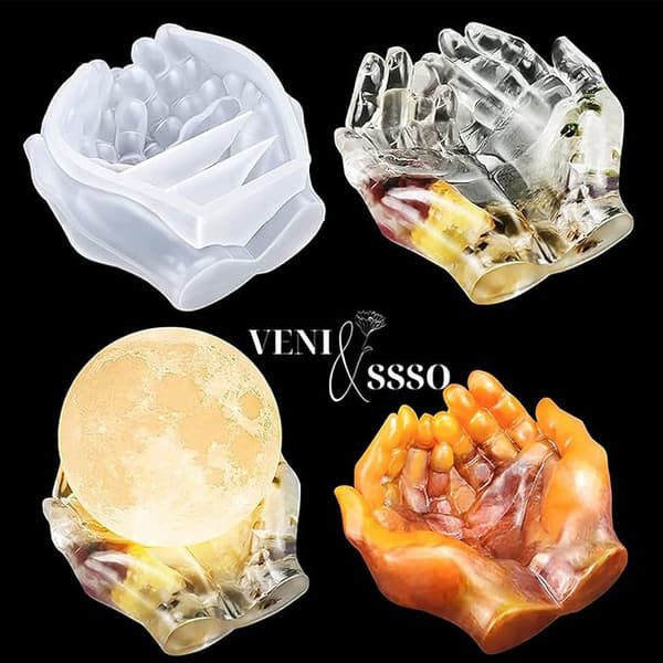 Dewenwils To Hender 3D Epoxy Silikonform - Epoxy Harpiksform DXGHC