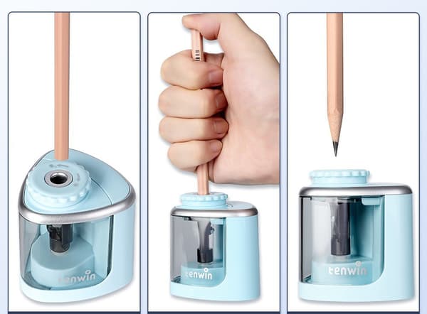 Electric Pencil Sharpener, Fully Automatic Student Pencil Sharpener, Automatic Desktop Pencil Sharpener, Office Supplies, School Supplies