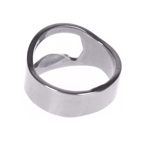 8 stk. rustfri stål øloplukker ring, metalflaskeåbner