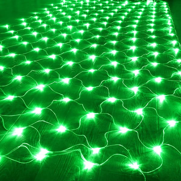 Solcelle netlys, 3m x 2m net solcelle lyskæde, vandtæt solcelle