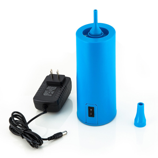 1 stycke blå elektrisk uppblåsbar pump Bärbar lång remsa