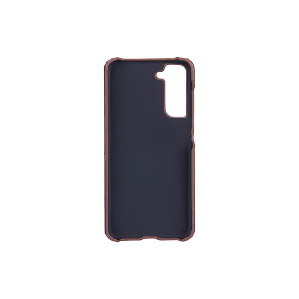 Mobiilikuori, ruskea, korttipaikalla, Samsung S21 FE 5G Brun