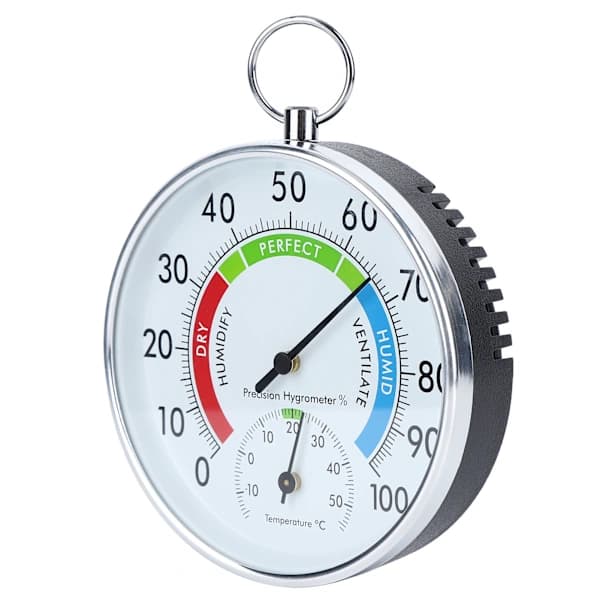 Indoor Thermometer Hygrometer Wall Mounted Temperature Humidity Meter for Home Warehouse Office