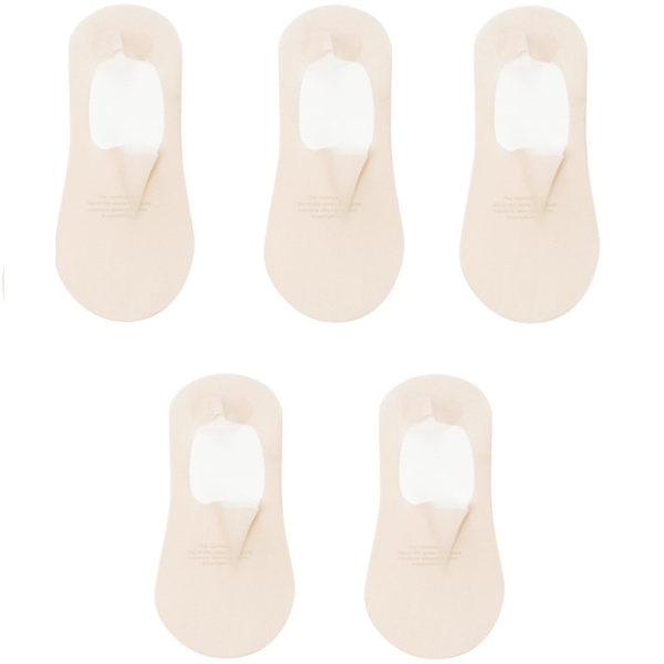 Steps silikonikannalla 5 paria Beige S