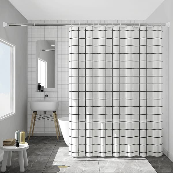 Bruseforhæng 180 x 80 cm Vaskbart Hurtigtørrende Badeforhæng m