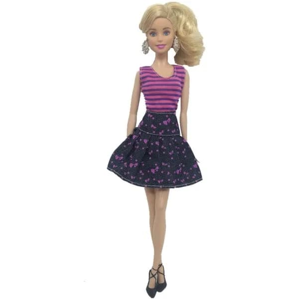 Otte 30 cm modekjoler til Barbie-dukker til piger