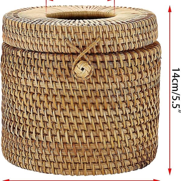 Rund Rattan Stofholder, Dekoration