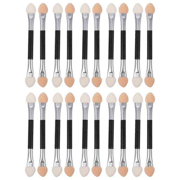 20 Pieces Double-Sided Eyeshadow Brushes Eyeshadow Applicators Cosmetic Tools