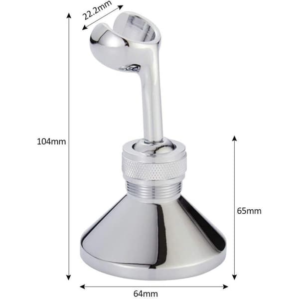 Wall Mounted Shower Holder 360° Swivel Hand Shower Wall Bracket