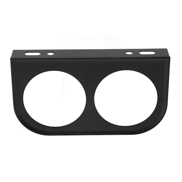 2-hullers målerpanelmåler 2-1/16 tommer 52MM Universal metal bilmåler montering Instrumentbræt sort-FX-