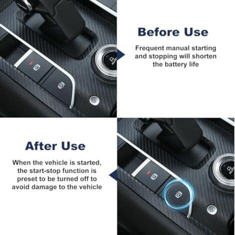 Automatisk start- og stoppsystem for VW Golf 7, 7.5, Passat B8, B8.5, Touran, T-Roc, Arteon, med kontrollkabel, automatisk