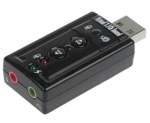 Bærbar stasjonær USB eksternt 7.1 frittstående lydkort datamaskin
