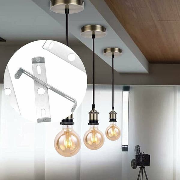 Ceiling Lamp Flat Bracket, Chandelier Mounting Accessories, Ceiling Lamp Mounting Bracket, for Home Office Ceiling Chandelier Lighting Lamp Bracket