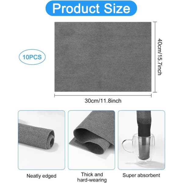 Magic Window Cleaning Cloth, Reusable Microfiber Cloths Without