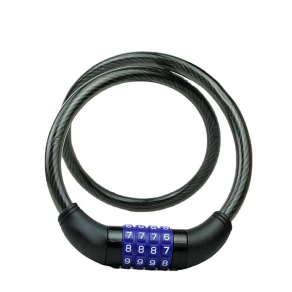 Black Combination Bike Lock, 0.8 Meter
