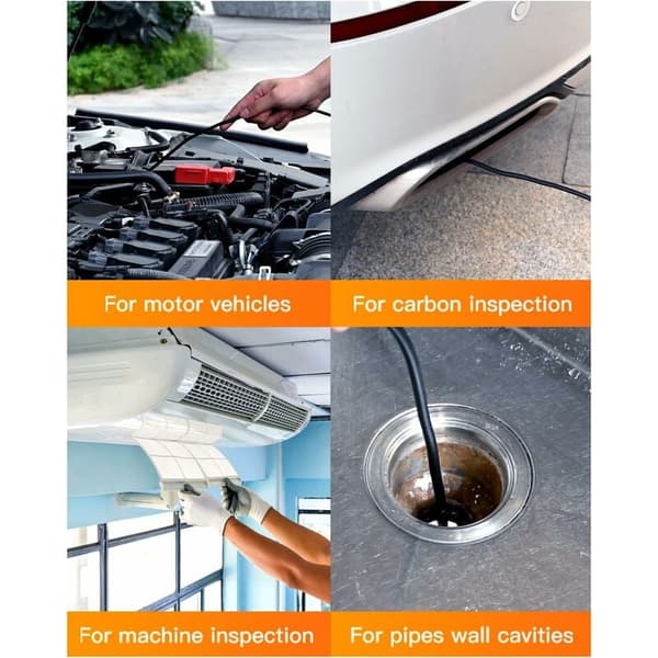 Endoscope Camera, 4.3 IPS Screen 1080P HD Inspection Camera Endoscope Camera, IP67 Waterproof (1m)