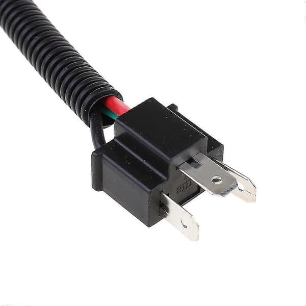 2 stk. bilbelysning H4 9003 keramisk ledningsnetstik kabler forlygte
