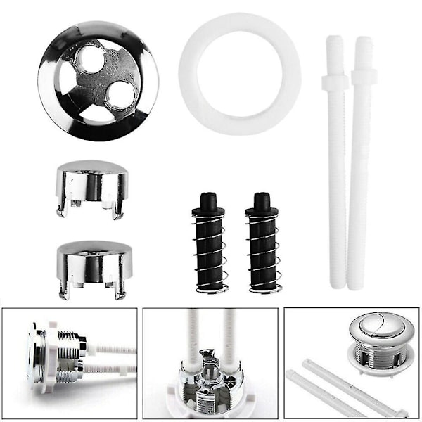 Universal Replacement Dual Flush Push Button for Toilet Cistern