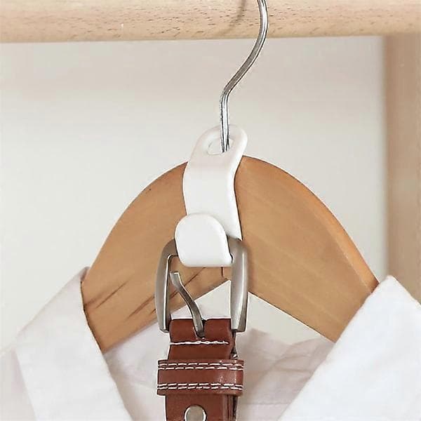 20-pack Clothes Hanger, Save Space in Wardrobe, Hook for Hanger White