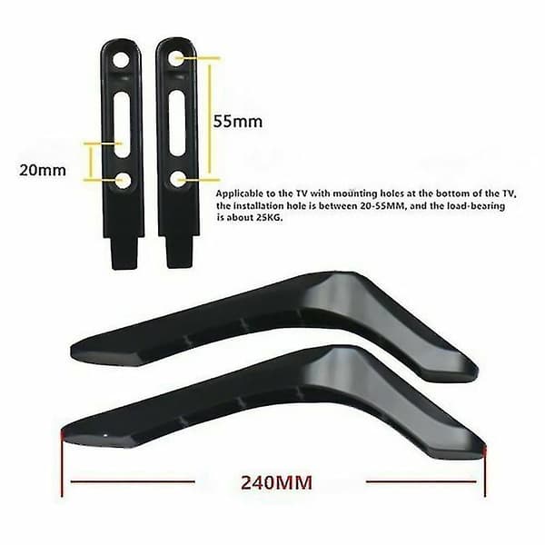 Universal TV Stand Base Mount Metal TV Bracket Tabletop Holder For 32-65 Inch TV