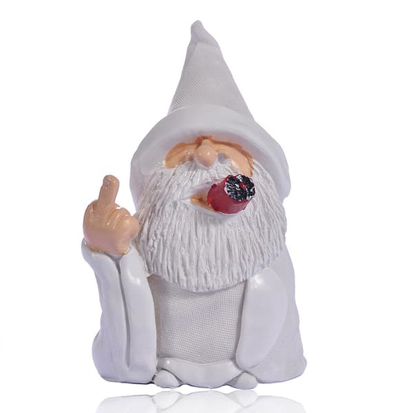 Creative Smoker White Beard Gnome Elder Garden Decoration Ornament
